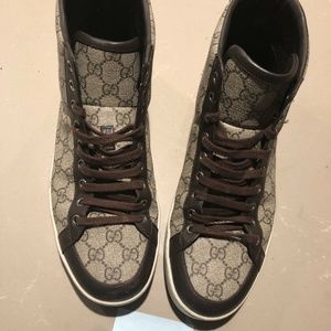 Gucci HighTop Sneakers Classic GG Mens (Size 9.5)